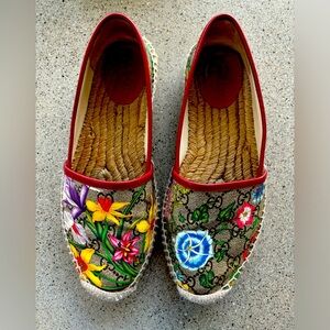 Gucci Supreme GG Flora shoes
